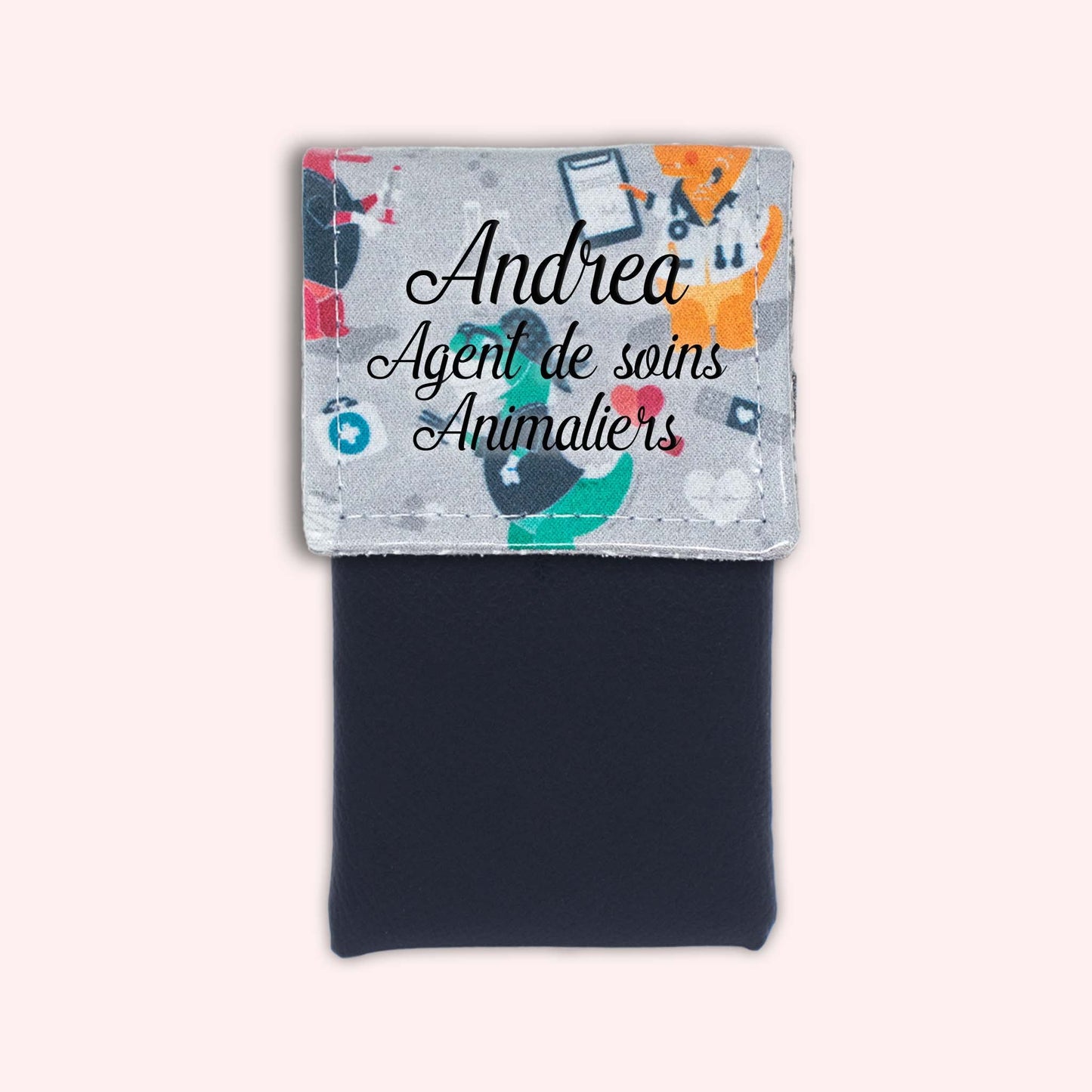 Grey Dino Magnetic Pouch