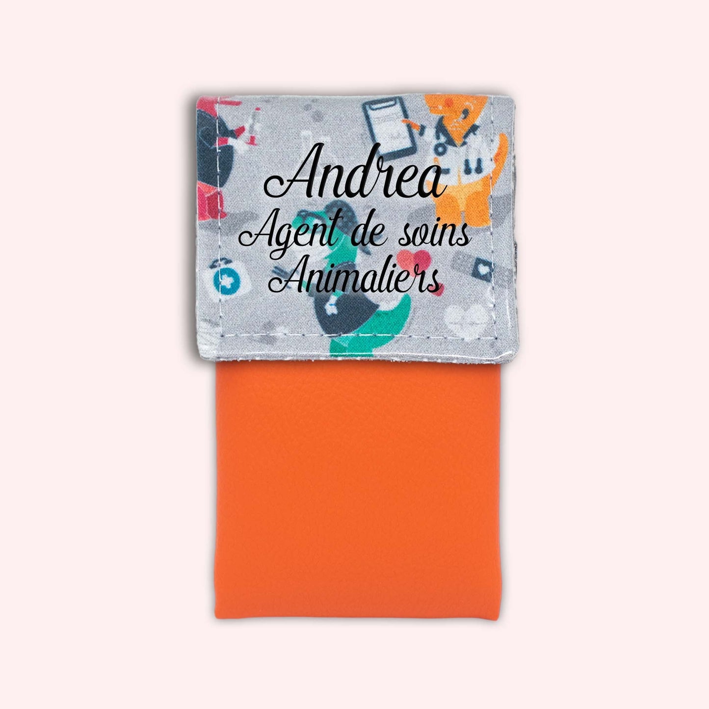Grey Dino Magnetic Pouch