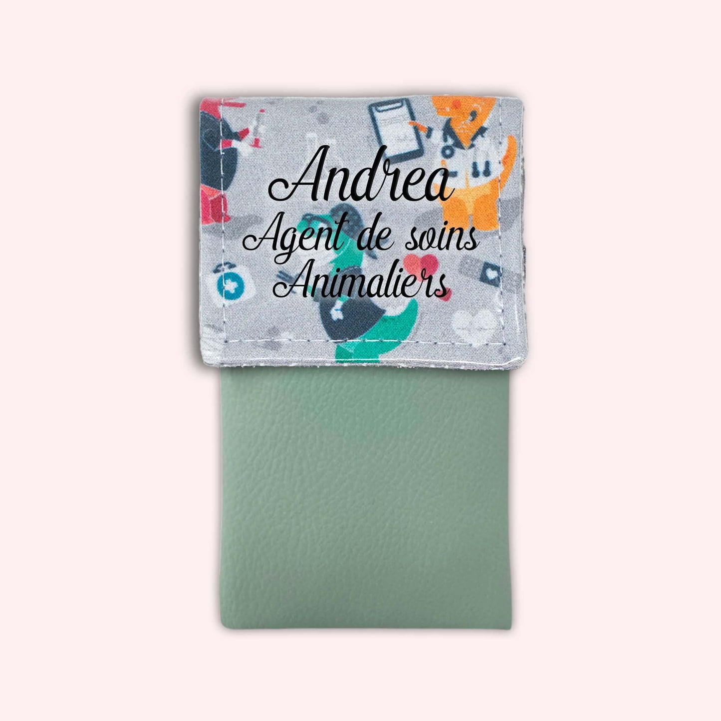 Grey Dino Magnetic Pouch