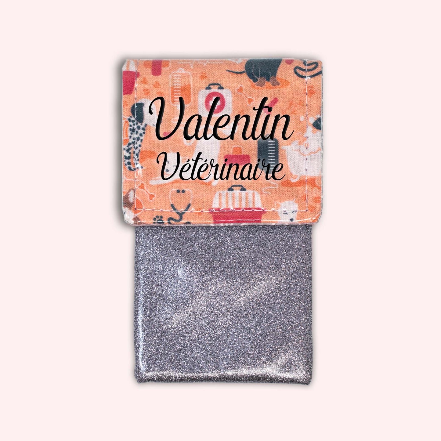 Pochette aimantée Vétérinaire orange