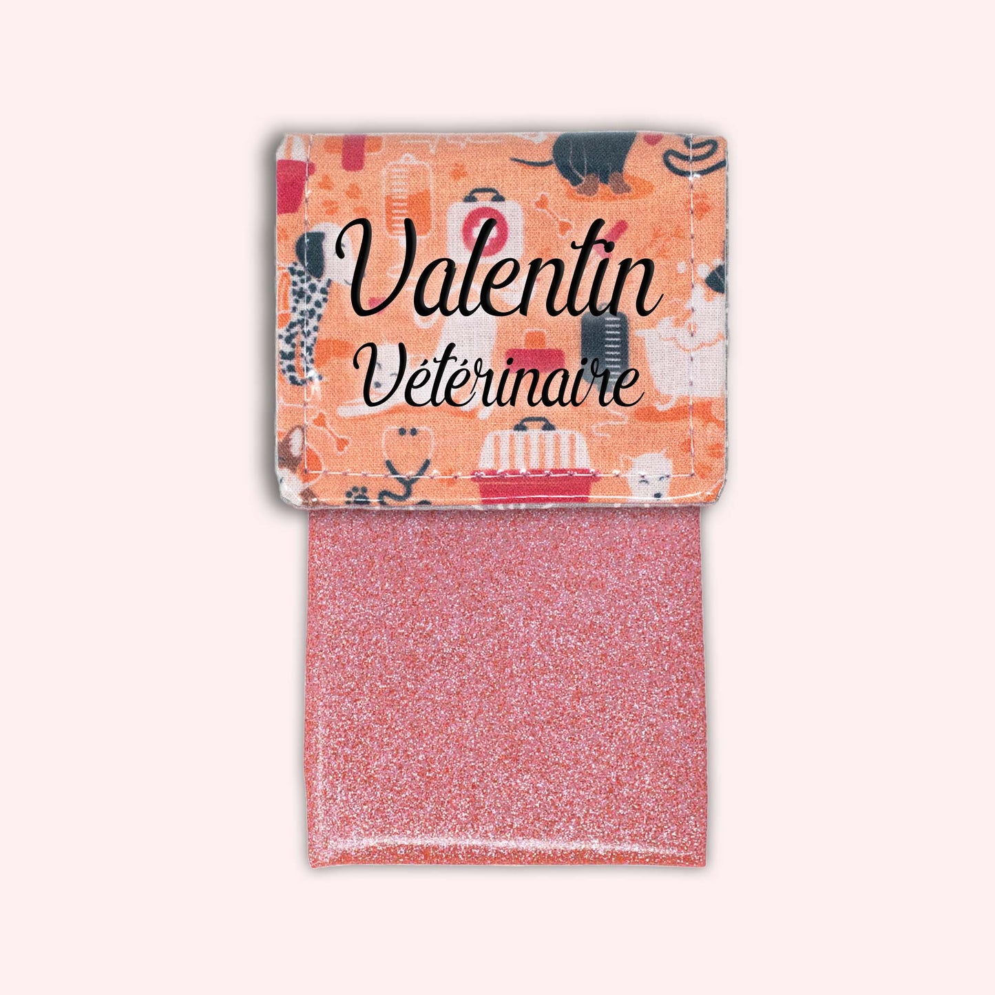 Pochette aimantée Vétérinaire orange