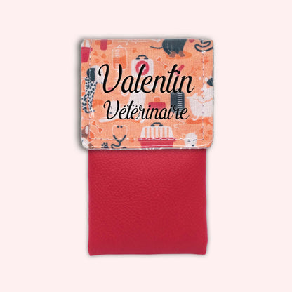 Orange Veterinarian Magnetic Pouch