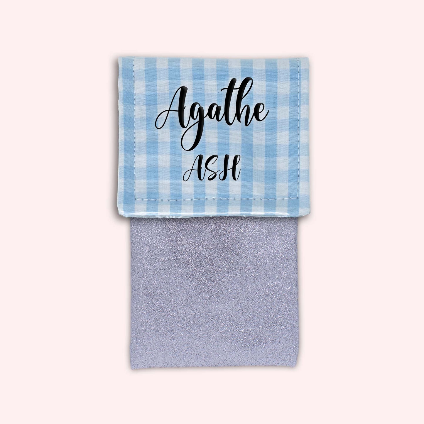 Pochette aimantée Vichy Azur