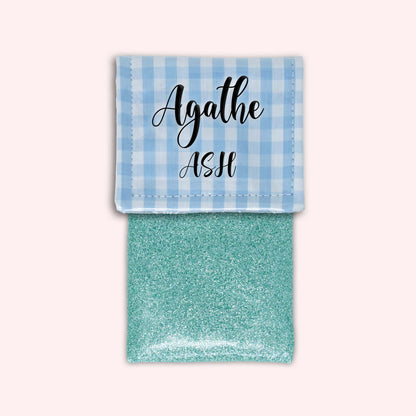 Pochette aimantée Vichy Azur