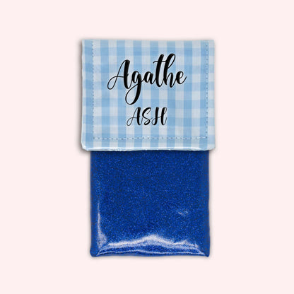 Pochette aimantée Vichy Azur