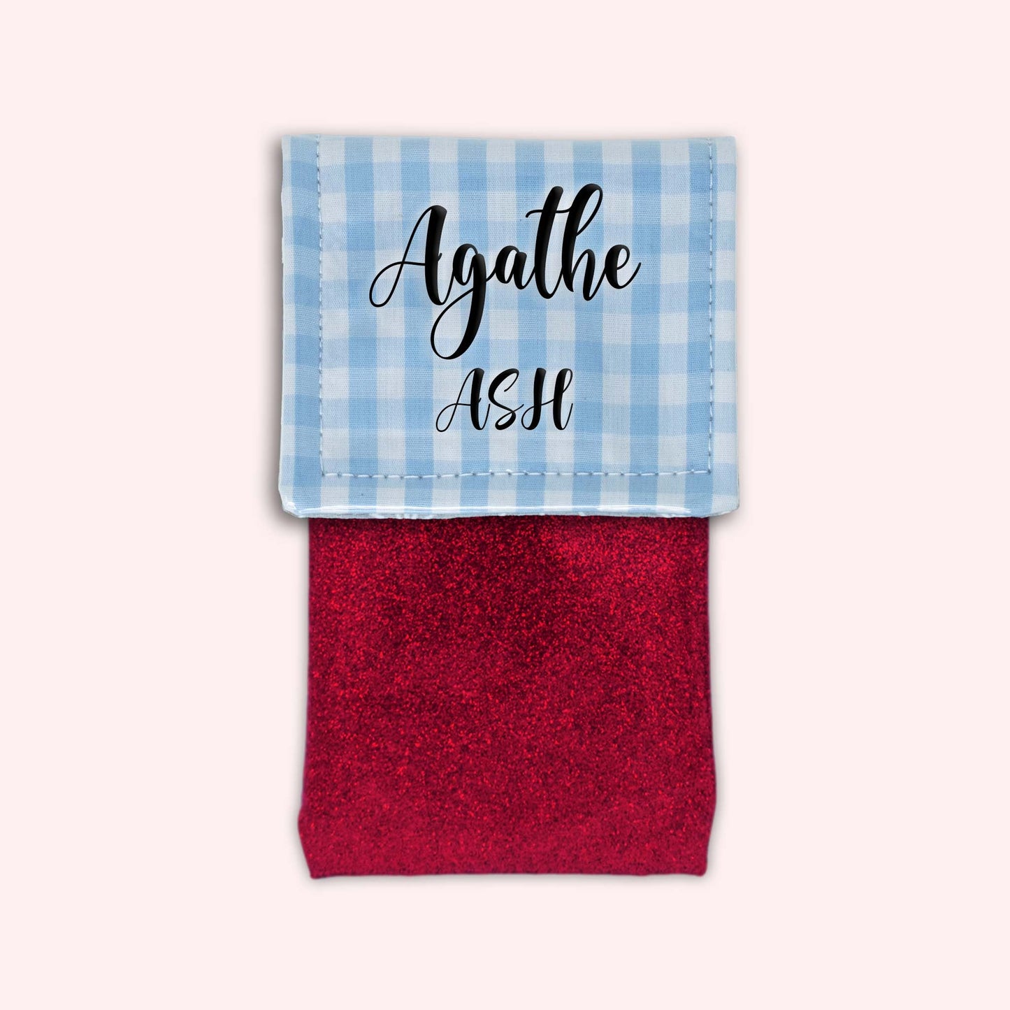 Pochette aimantée Vichy Azur