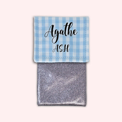 Pochette aimantée Vichy Azur