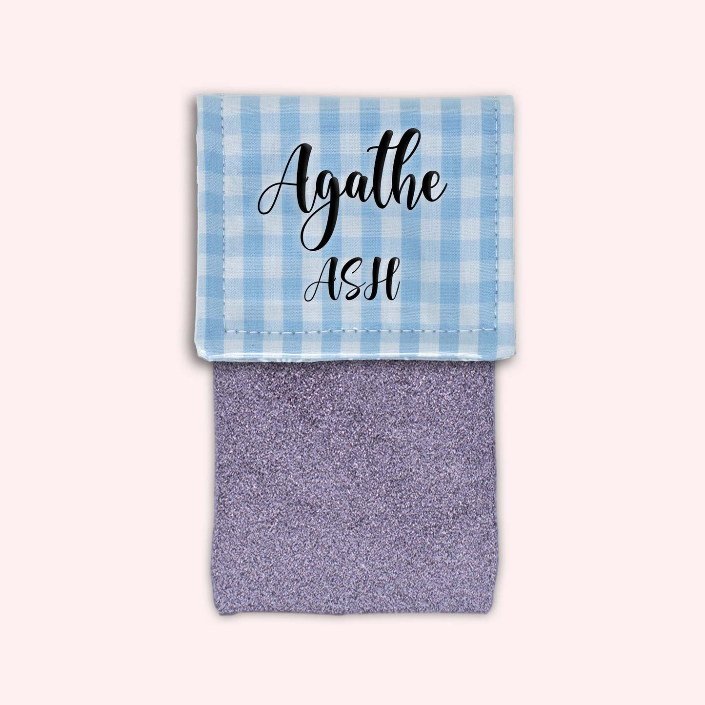 Pochette aimantée Vichy Azur