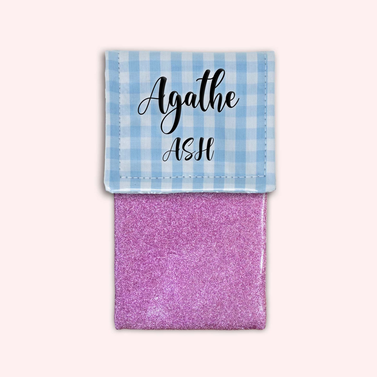Pochette aimantée Vichy Azur