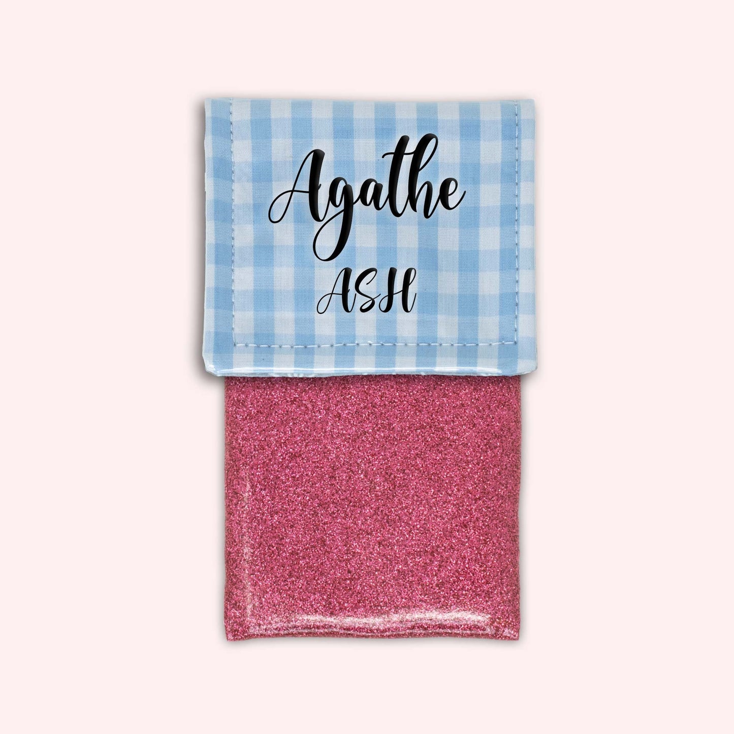 Pochette aimantée Vichy Azur