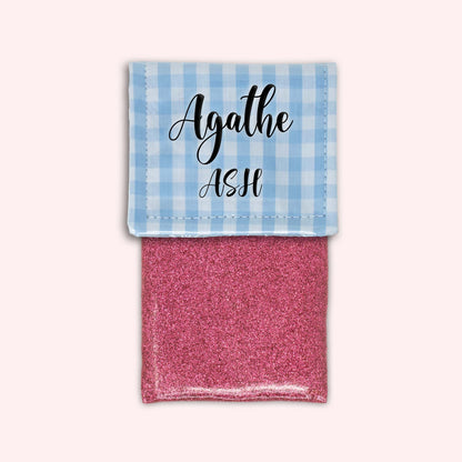 Pochette aimantée Vichy Azur