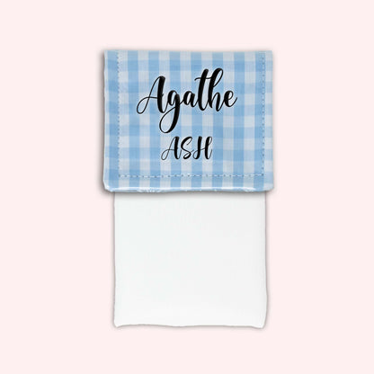 Pochette aimantée Vichy Azur