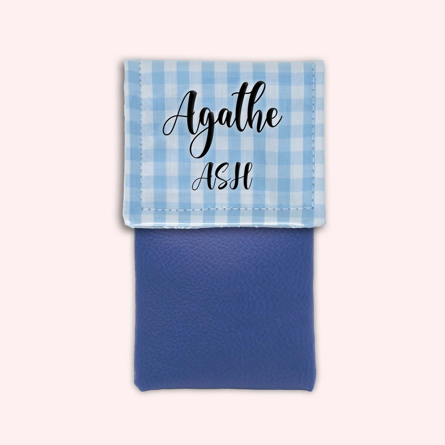 Pochette aimantée Vichy Azur