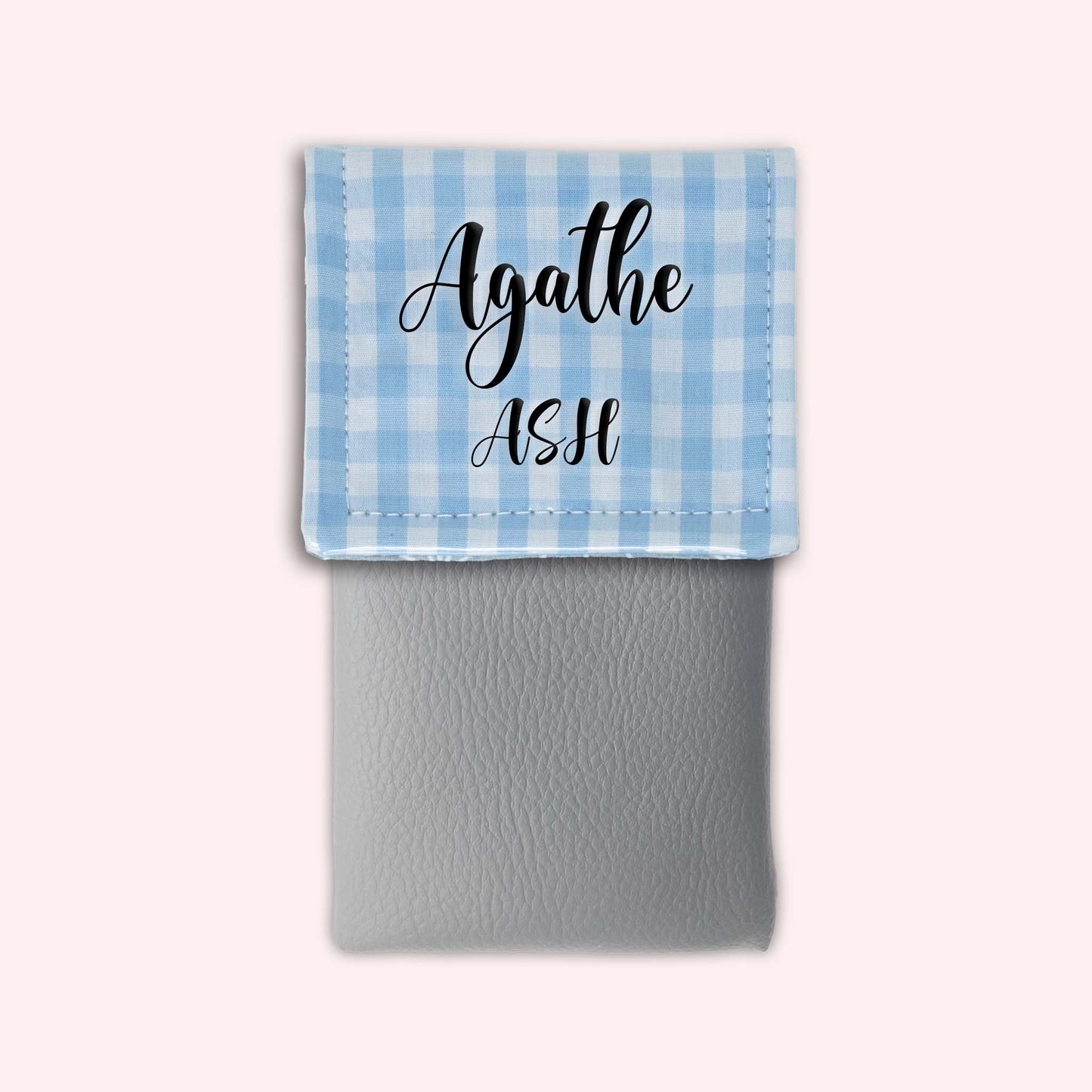 Pochette aimantée Vichy Azur
