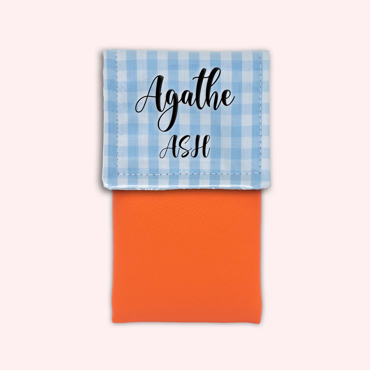 Pochette aimantée Vichy Azur
