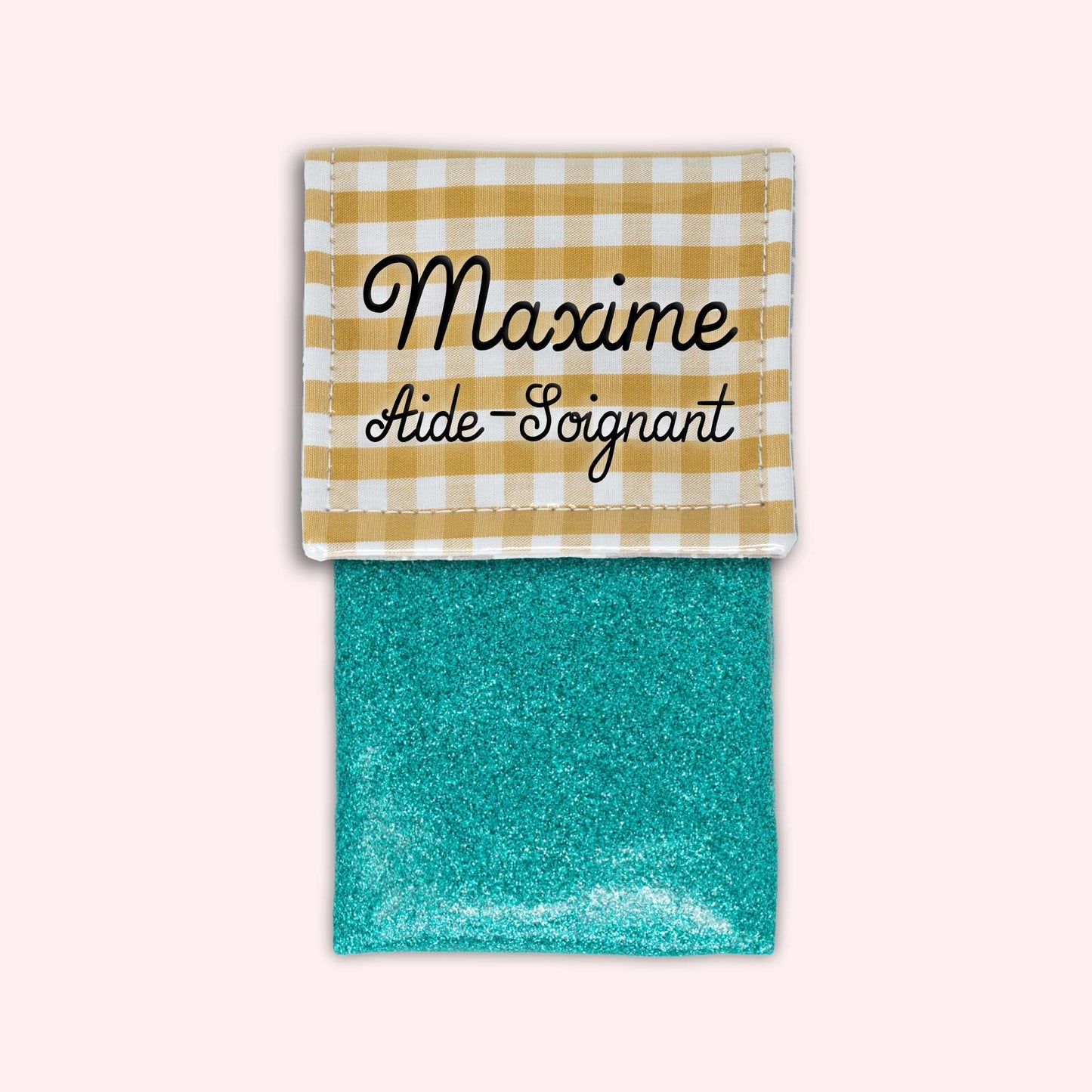 Pochette aimantée Vichy Dune