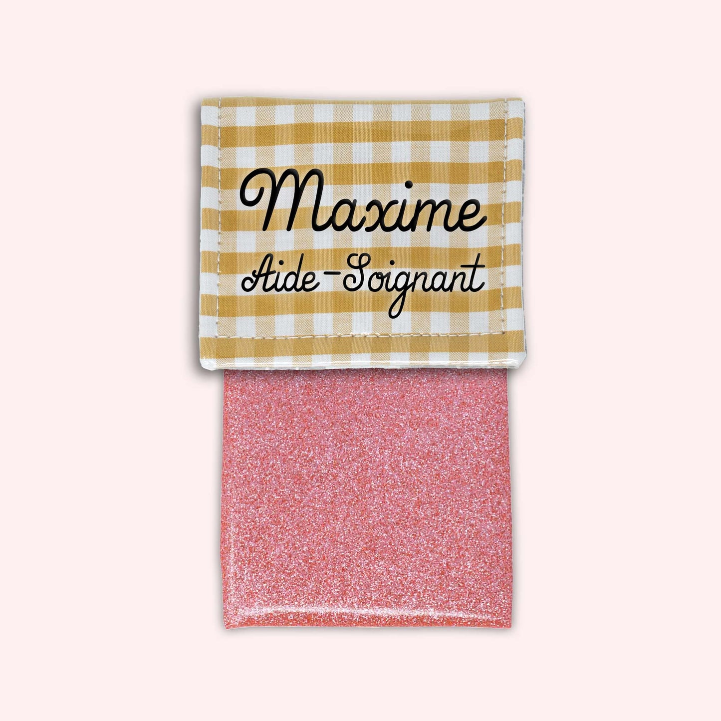 Pochette aimantée Vichy Dune