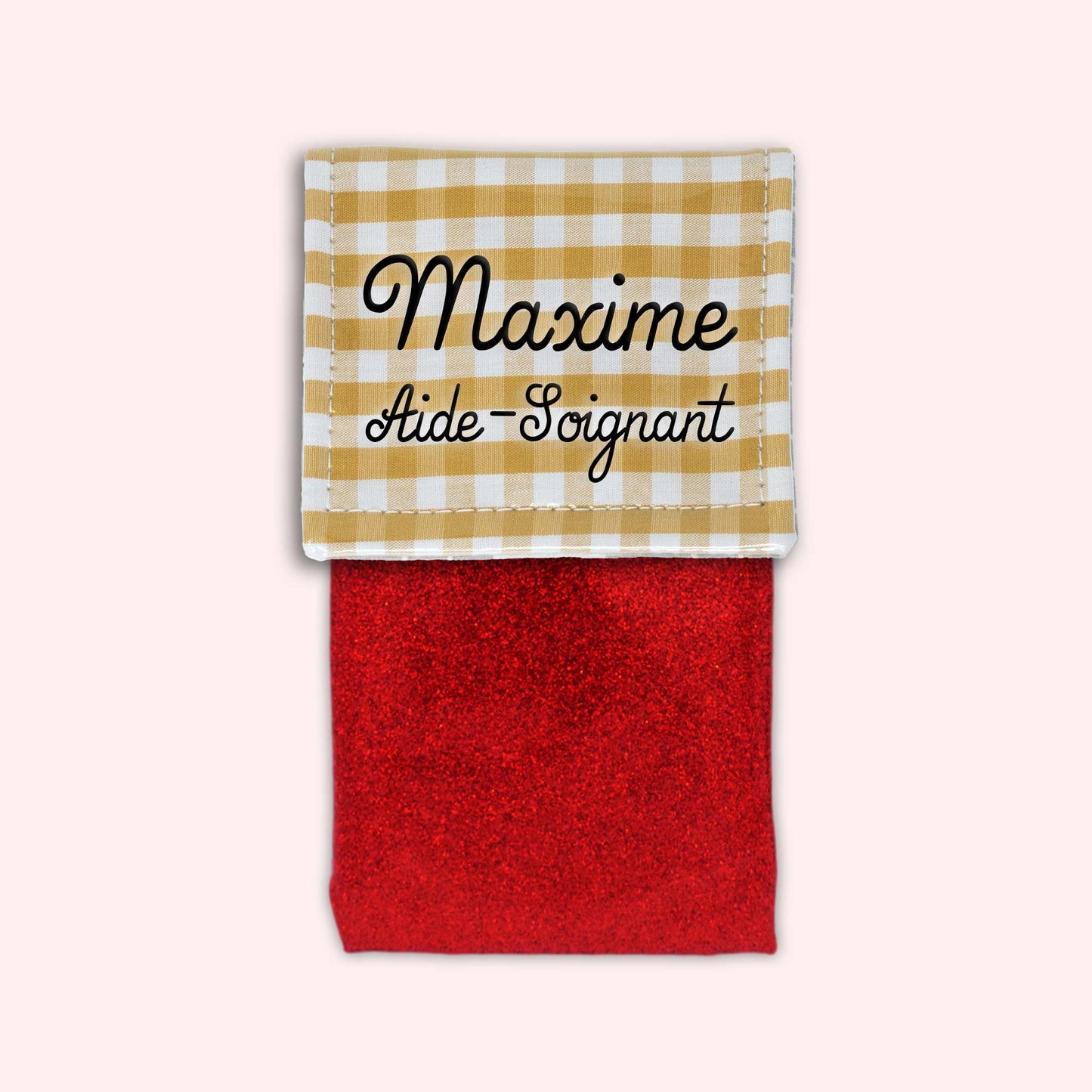 Pochette aimantée Vichy Dune