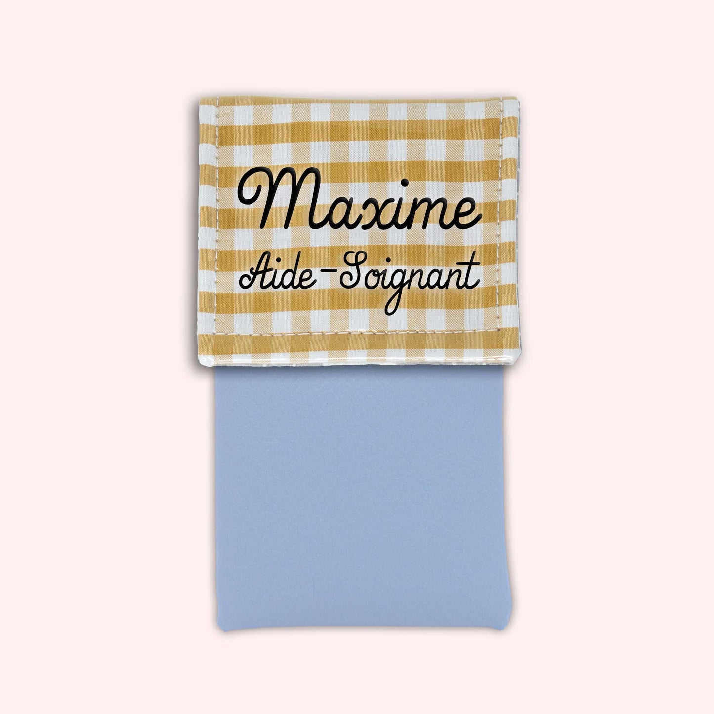 Pochette aimantée Vichy Dune