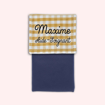 Pochette aimantée Vichy Dune