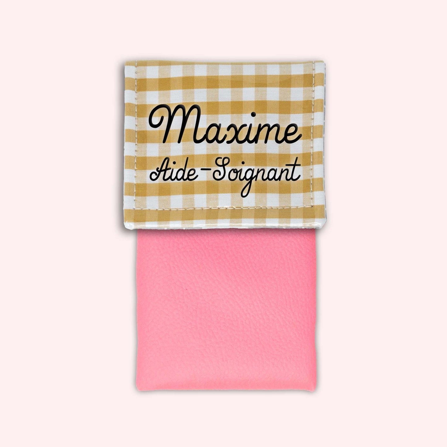 Pochette aimantée Vichy Dune