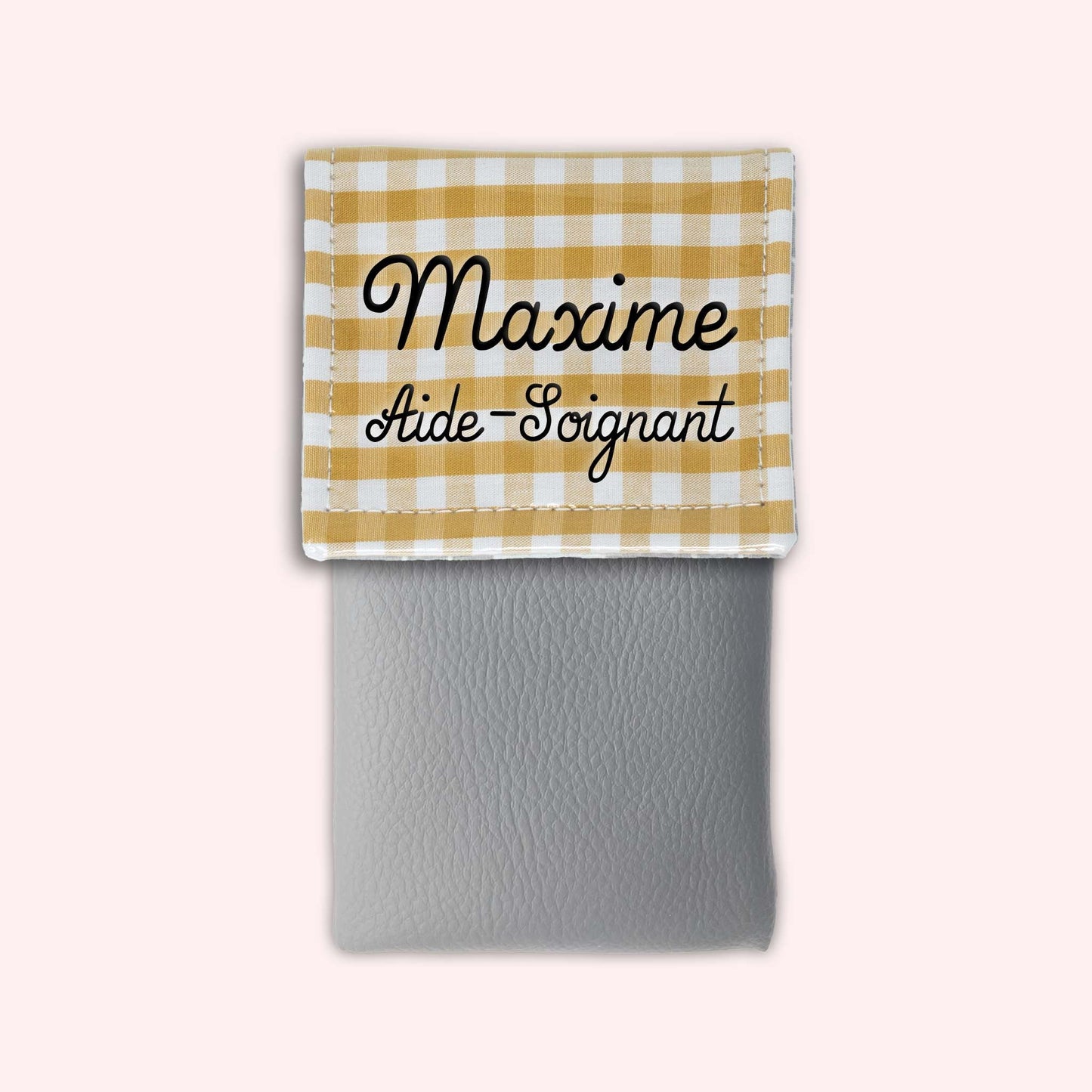 Pochette aimantée Vichy Dune