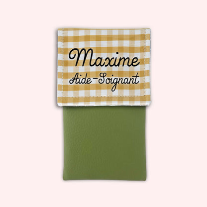 Pochette aimantée Vichy Dune