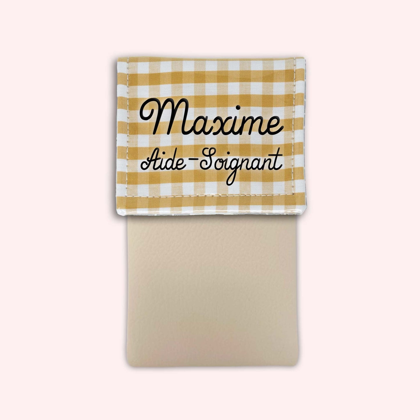 Pochette aimantée Vichy Dune