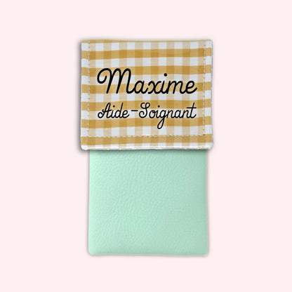 Pochette aimantée Vichy Dune