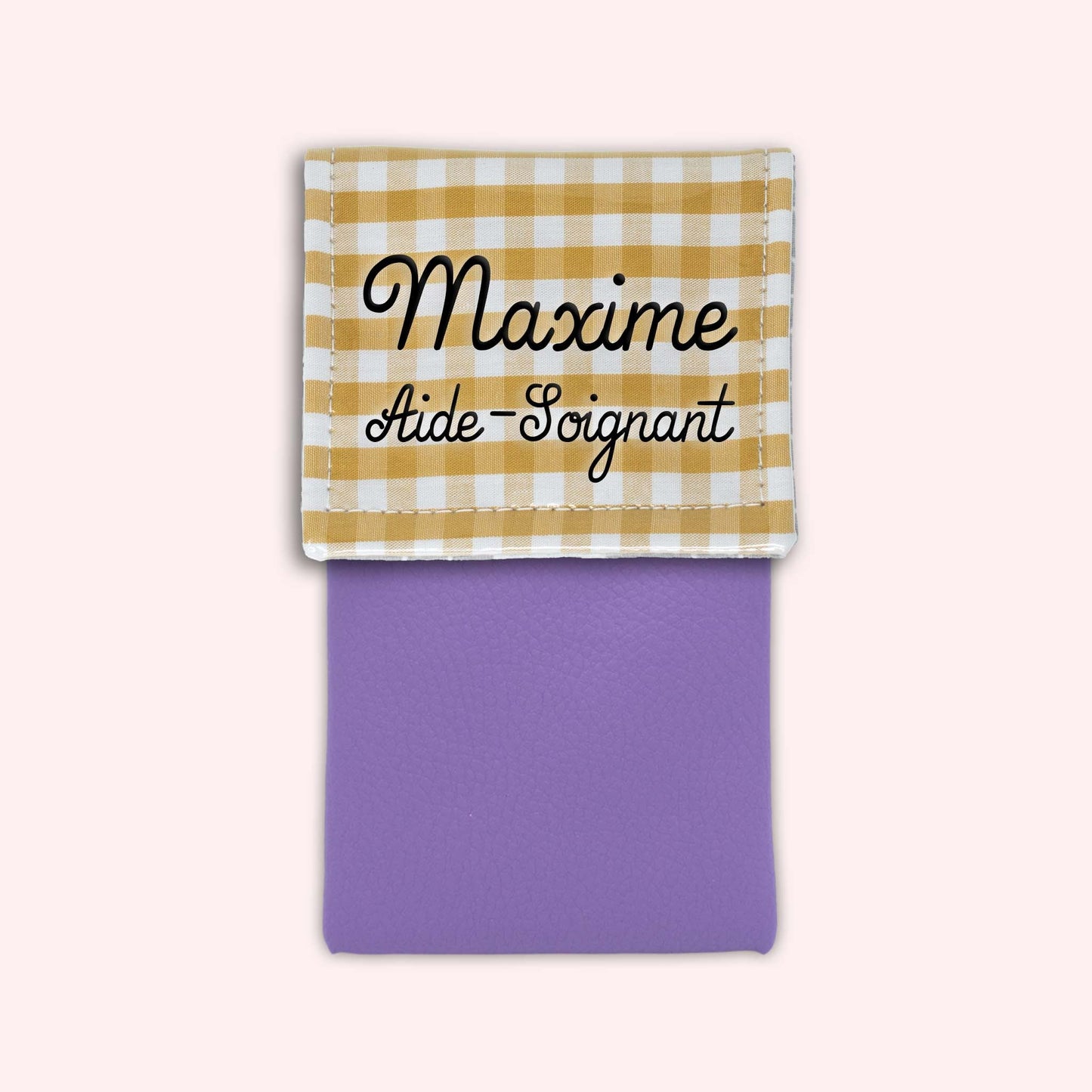 Pochette aimantée Vichy Dune