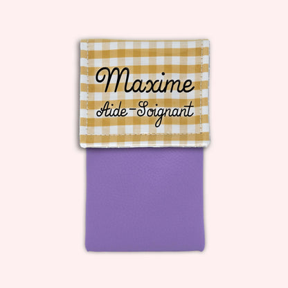 Pochette aimantée Vichy Dune