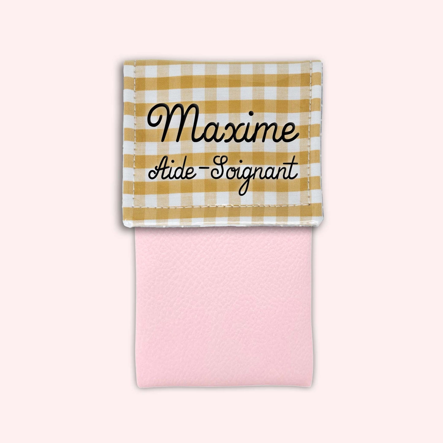 Pochette aimantée Vichy Dune