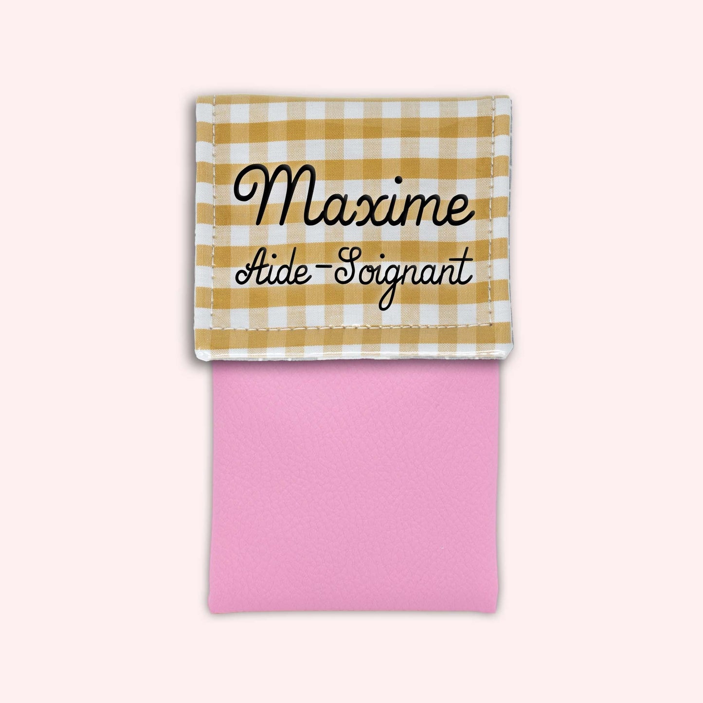 Pochette aimantée Vichy Dune