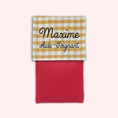 Pochette aimantée Vichy Dune