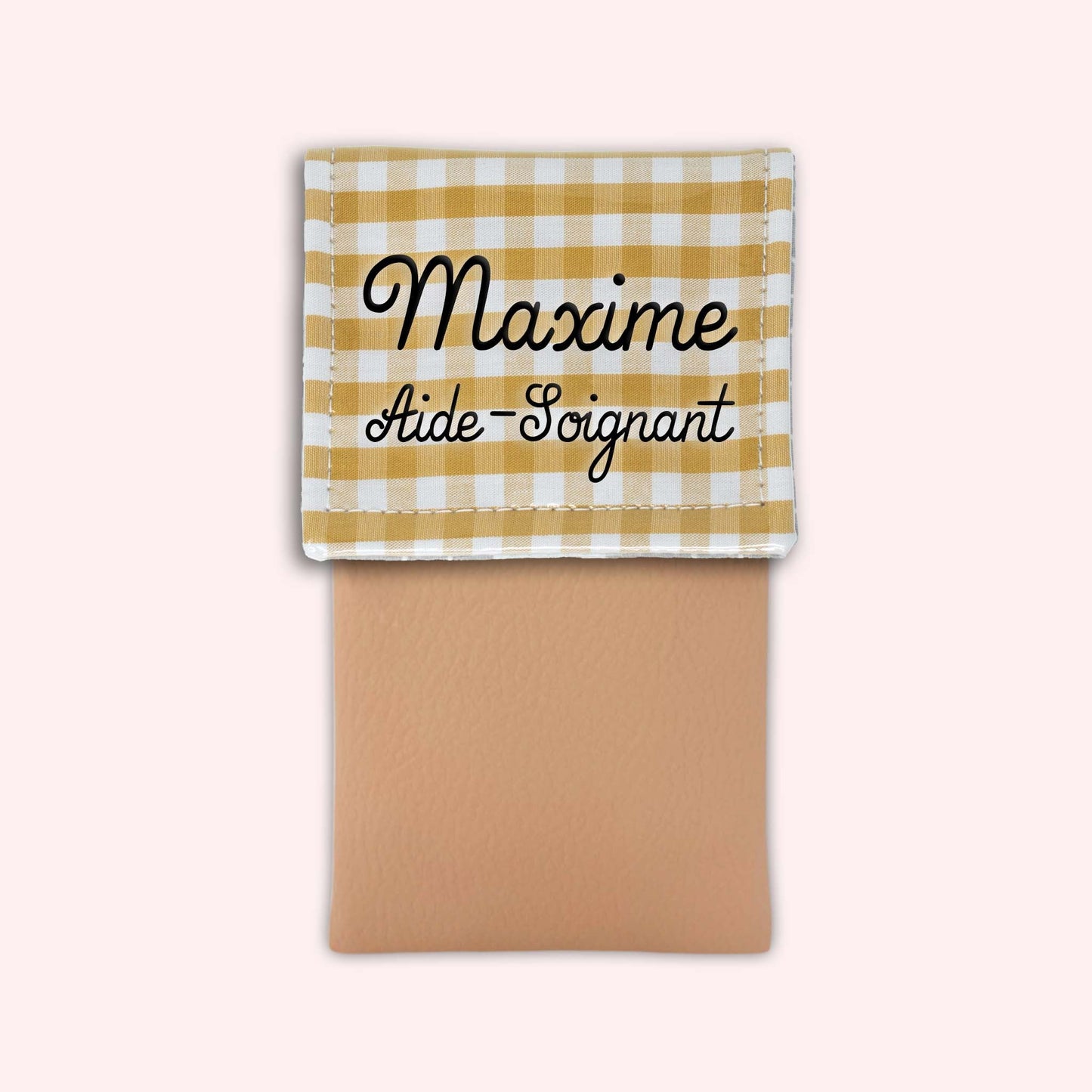 Pochette aimantée Vichy Dune
