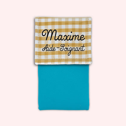 Pochette aimantée Vichy Dune