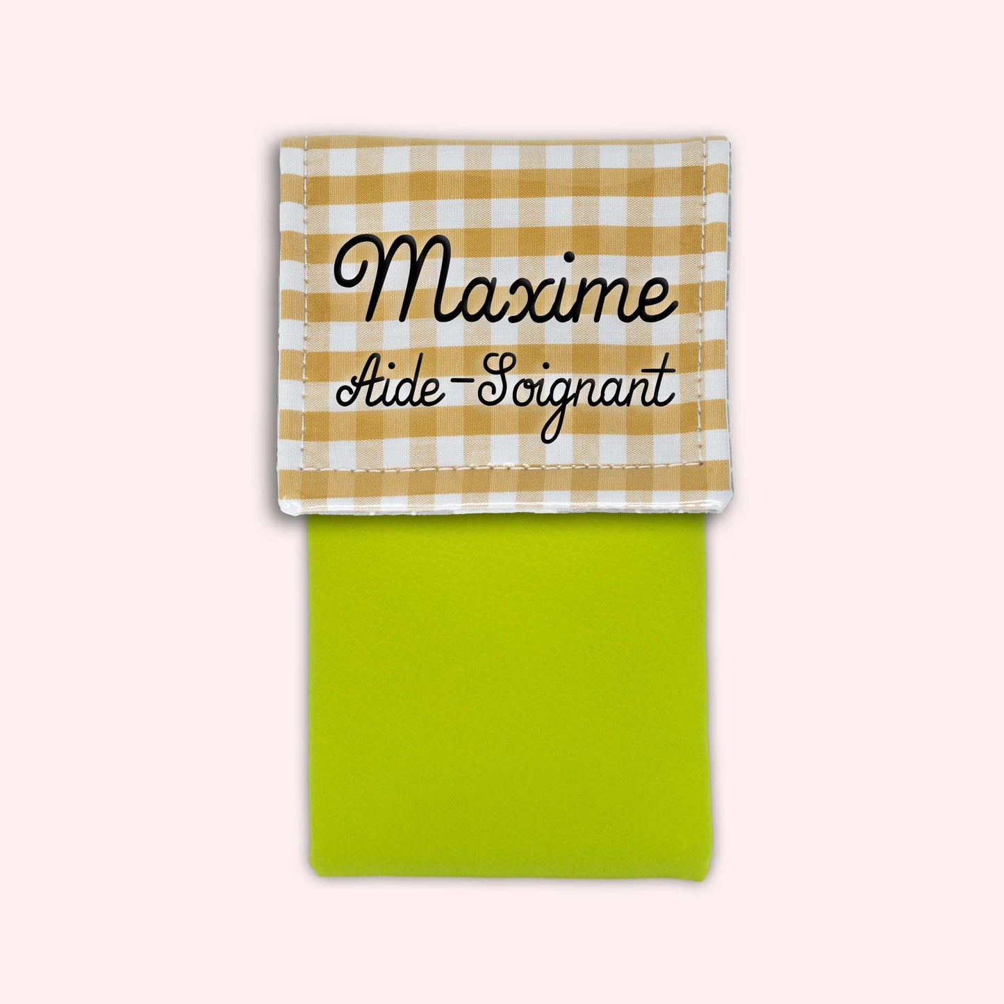 Pochette aimantée Vichy Dune