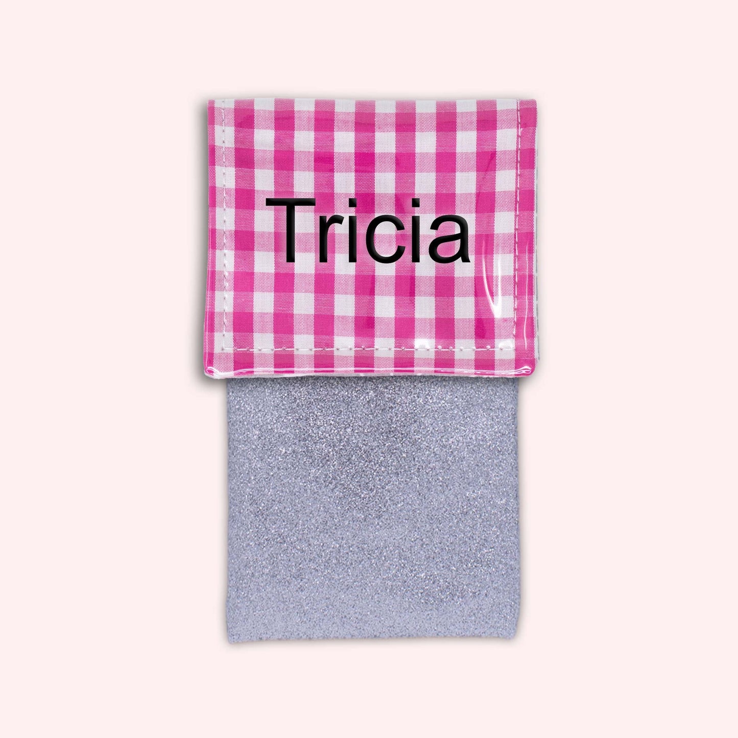 Pochette aimantée Vichy Fuchsia
