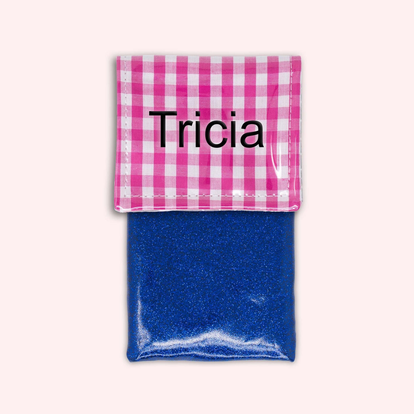 Pochette aimantée Vichy Fuchsia