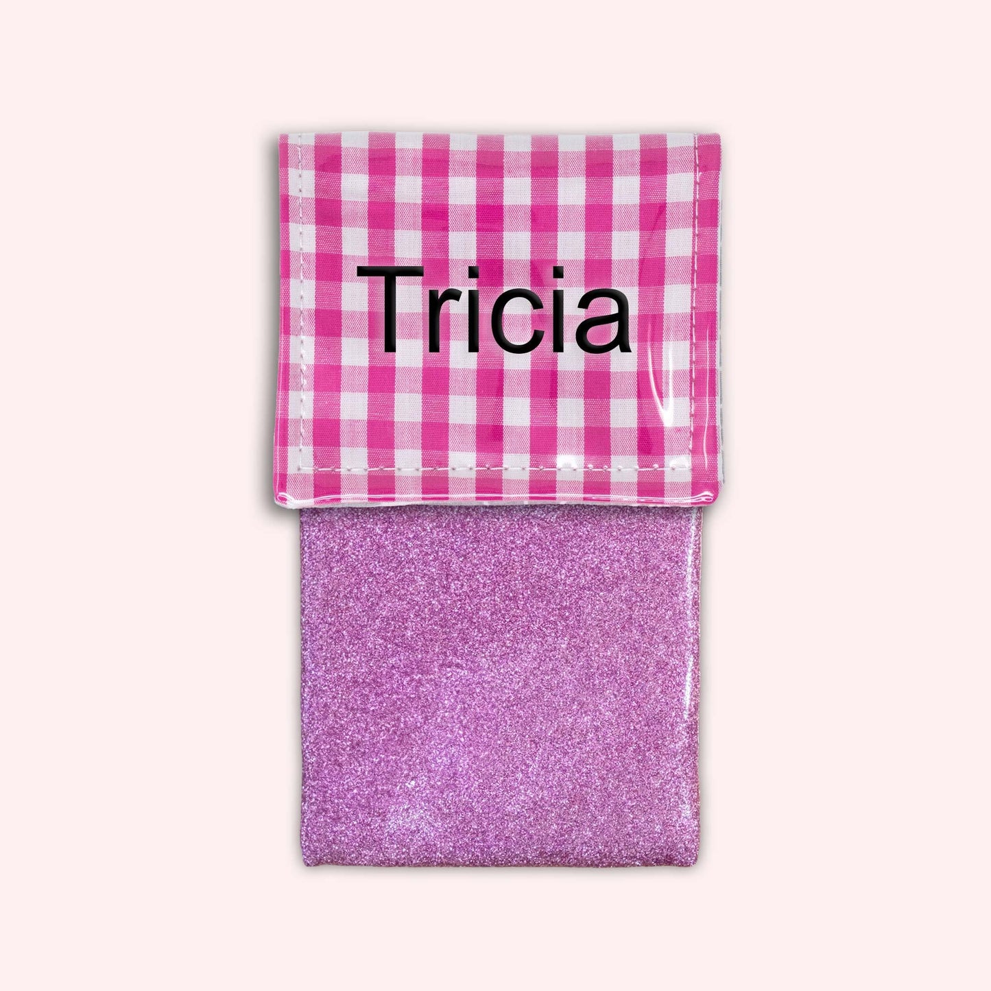 Pochette aimantée Vichy Fuchsia