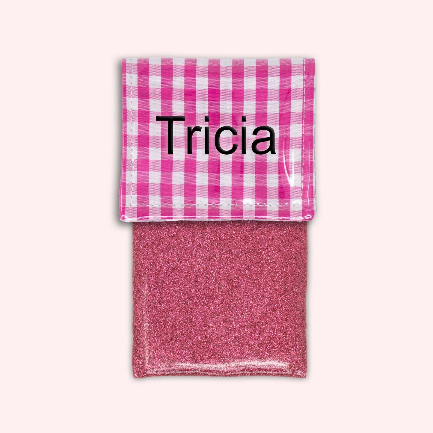 Pochette aimantée Vichy Fuchsia