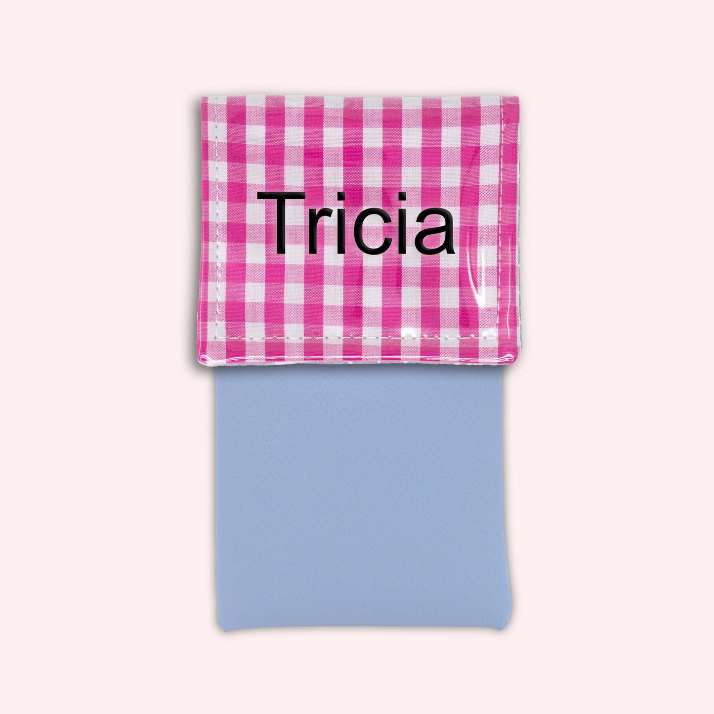 Pochette aimantée Vichy Fuchsia