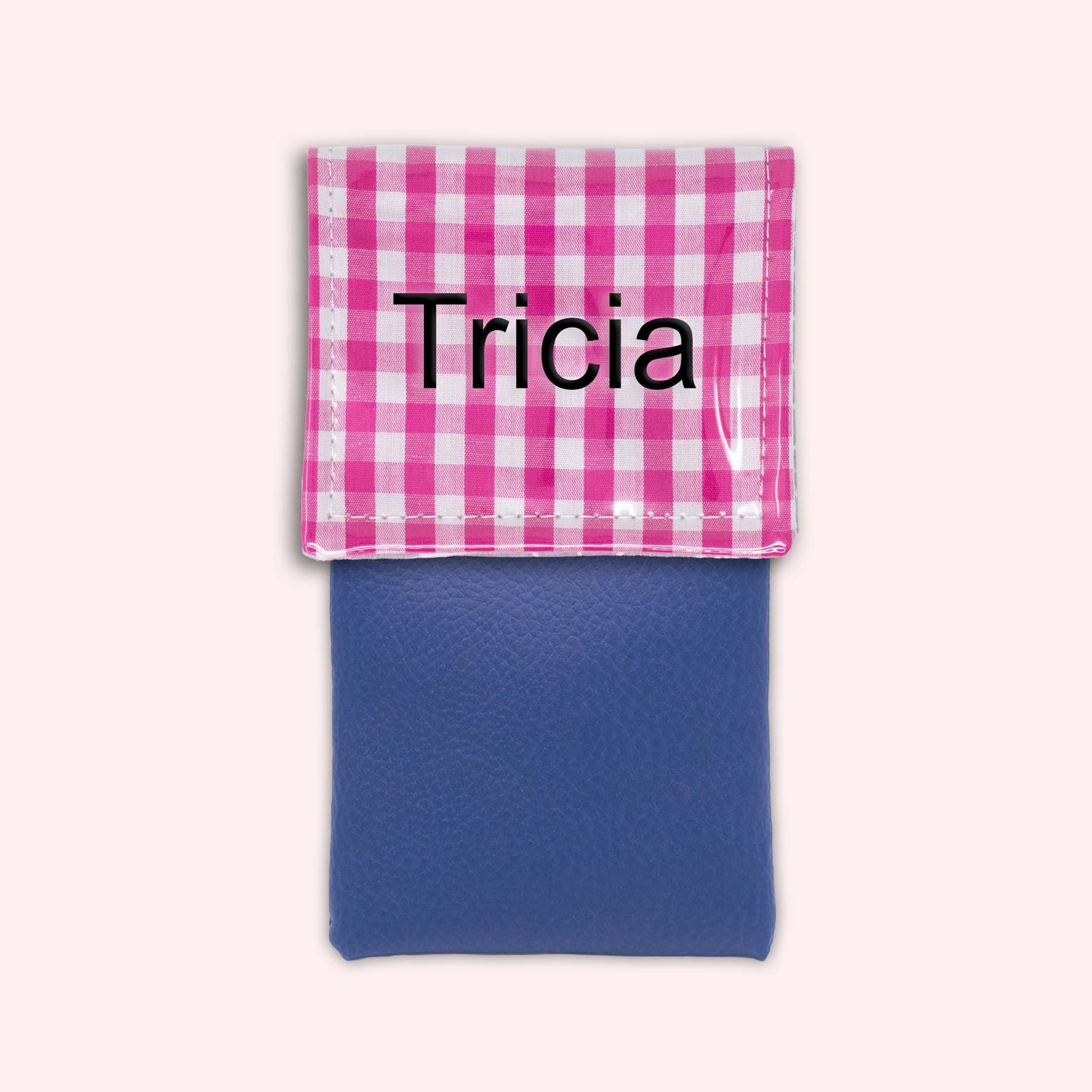 Pochette aimantée Vichy Fuchsia