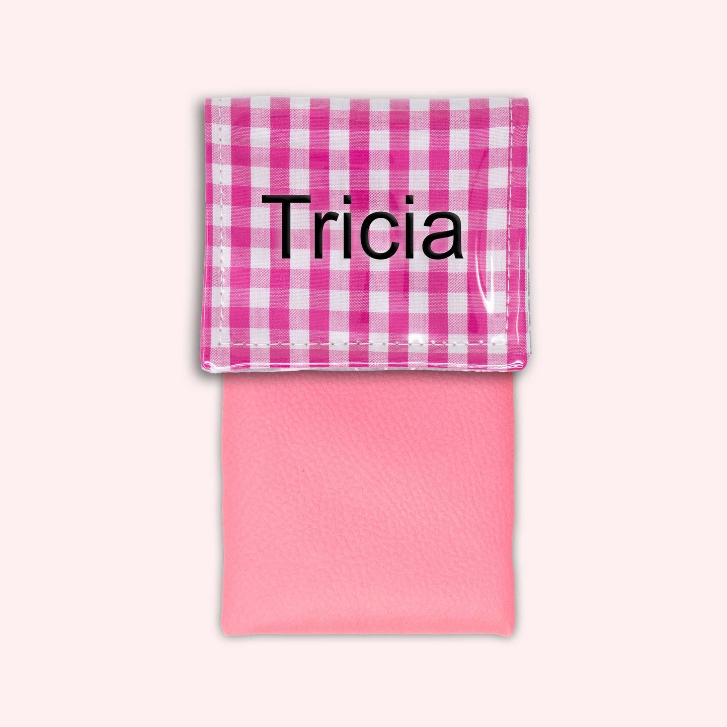 Pochette aimantée Vichy Fuchsia