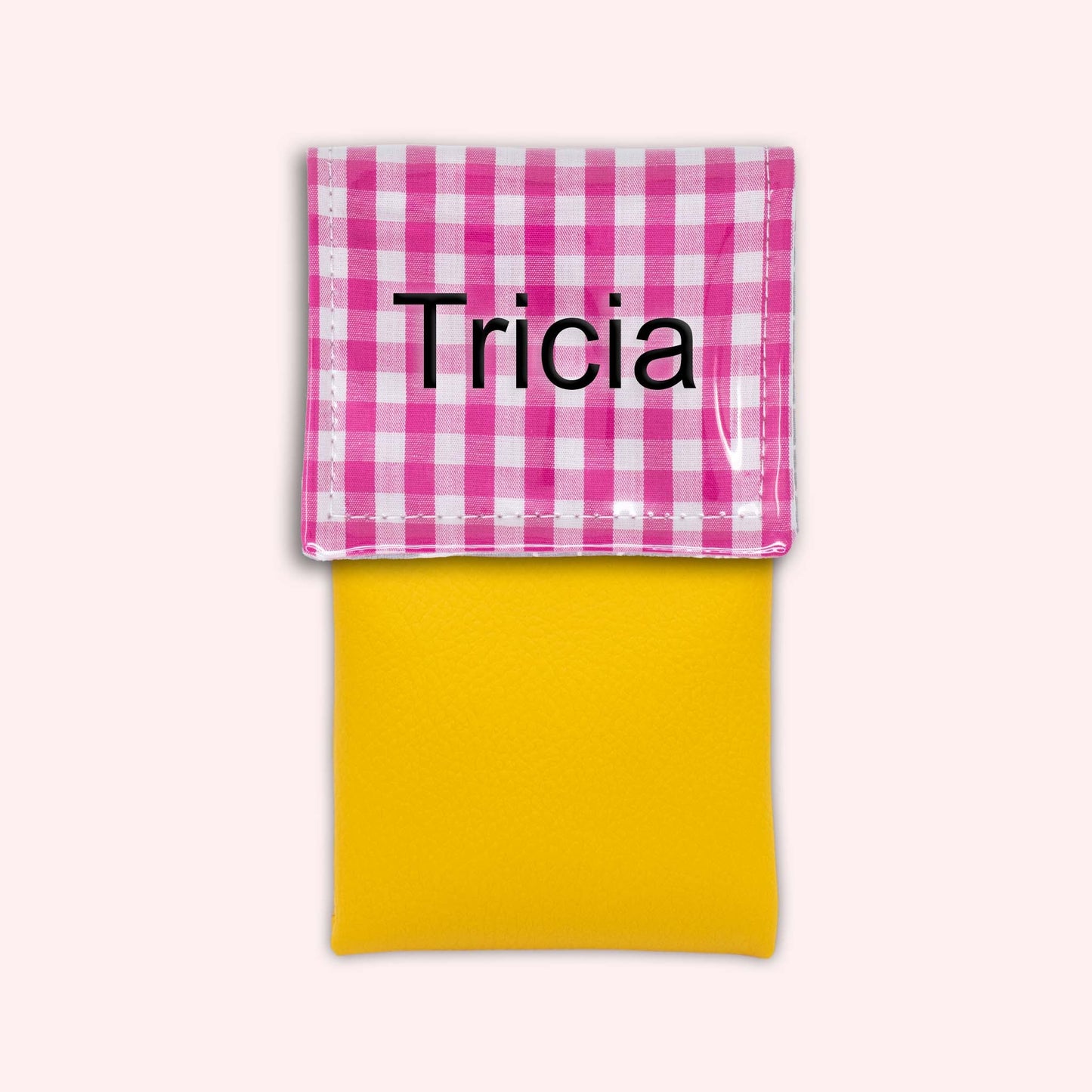Pochette aimantée Vichy Fuchsia