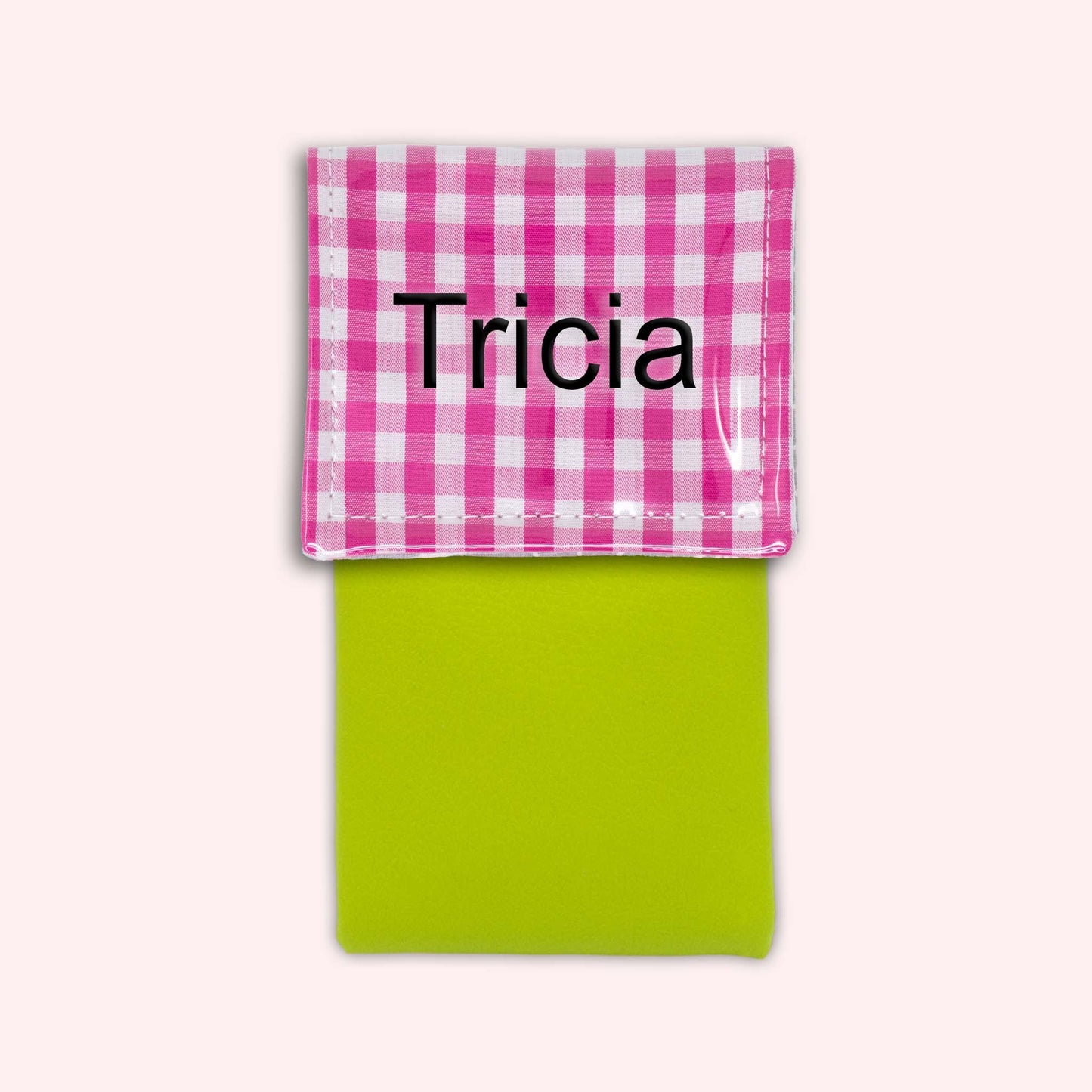 Pochette aimantée Vichy Fuchsia