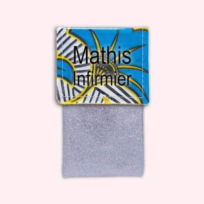 Pochette aimantée Wax Jaune et Bleu