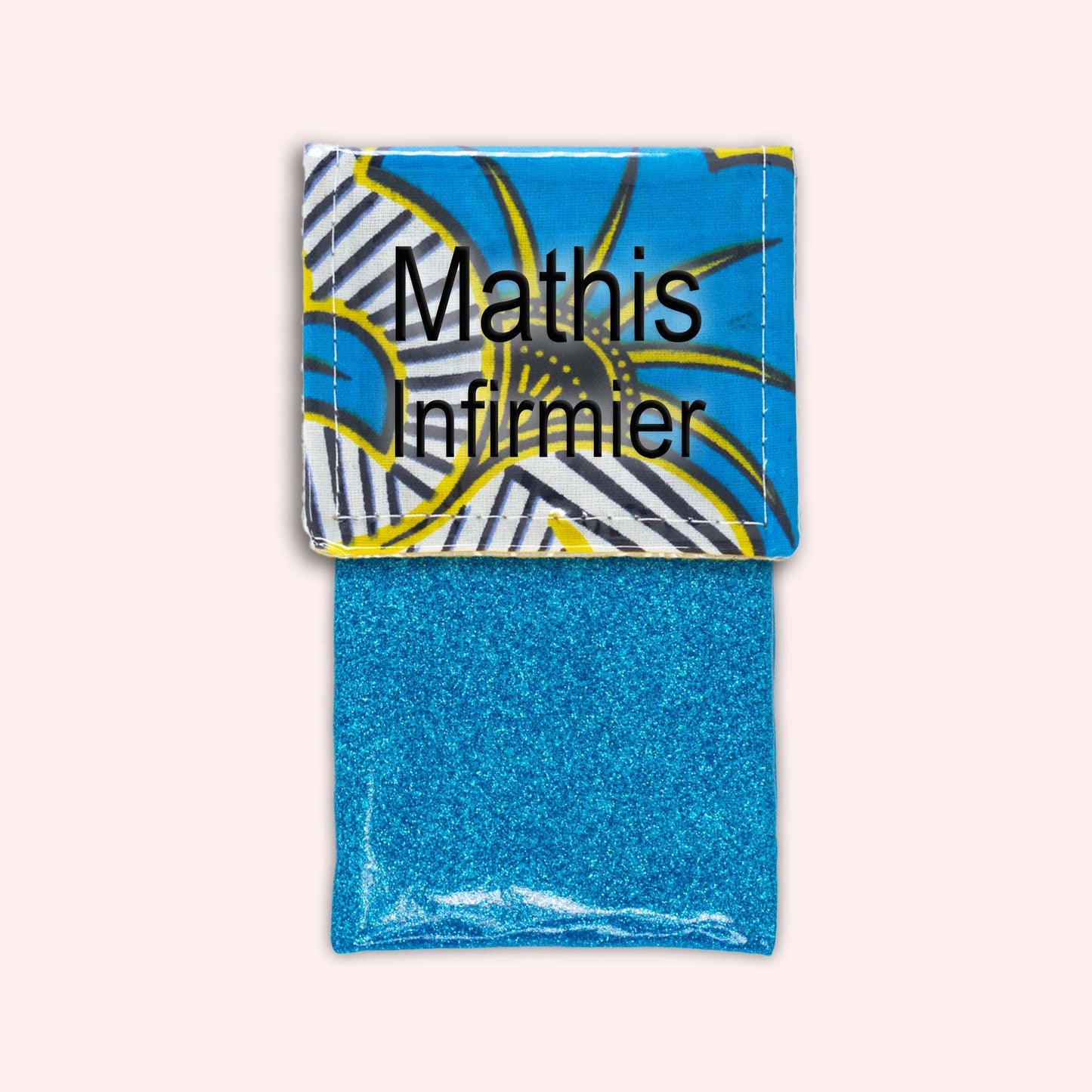 Pochette aimantée Wax Jaune et Bleu