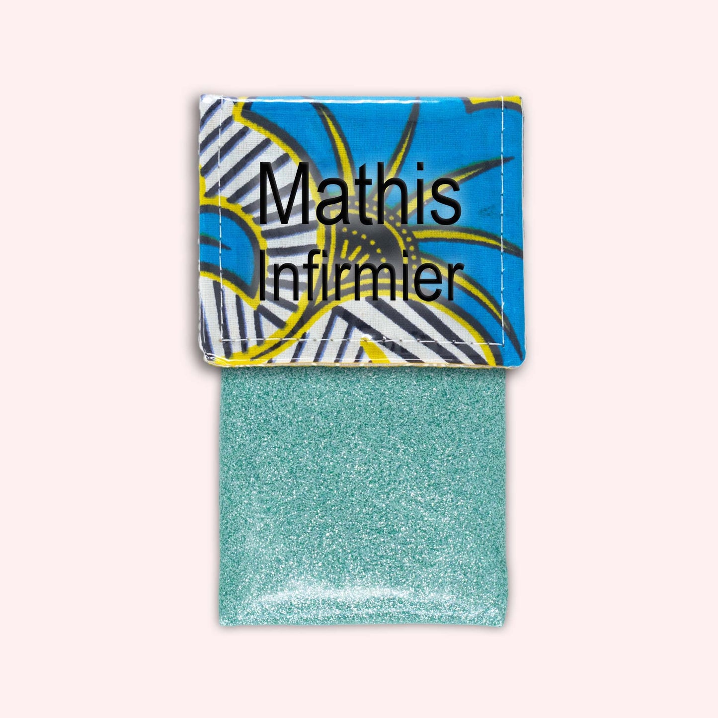 Pochette aimantée Wax Jaune et Bleu