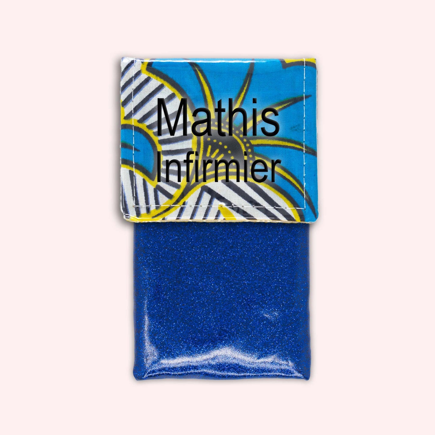 Pochette aimantée Wax Jaune et Bleu